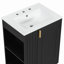 Meuble-lavabo 24 po avec lavabo, armoire de salle de bain avec tablette de porte, rangement latéral ouvert, structure en bois massif, porte à fermeture douce-130604272