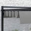 Outsunny 4 x 3m Metal Outdoor Pergola with Retractable Roof-1994863229-1994863230