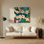 Art mural bleu hawaïen hawaïen Lei-209962603