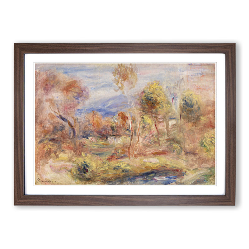 Glade by Pierre-Auguste Renoir - Picture Frame Painting, 27cm H x 36cm W x 2cm D, Walnut Framed