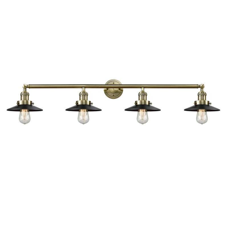 Clintonpark 4 - Light Dimmable Vanity Light, No Bulb Included, Satin Gold