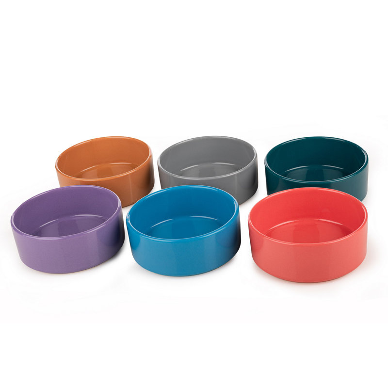Ensemble de bols élégants en céramique (6 pièces), 5,5 x 5,5 x 2,5 pouces | 100% céramique, va au lave-vaisselle jusqu'à 122 ° F, va au micro-ondes | Parfait pour le service, la salade et les collations, design durable et élégant pour une utilisation quotidienne