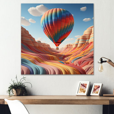«Abstract Colorful Balloon Soaring I», reproduction sur toile