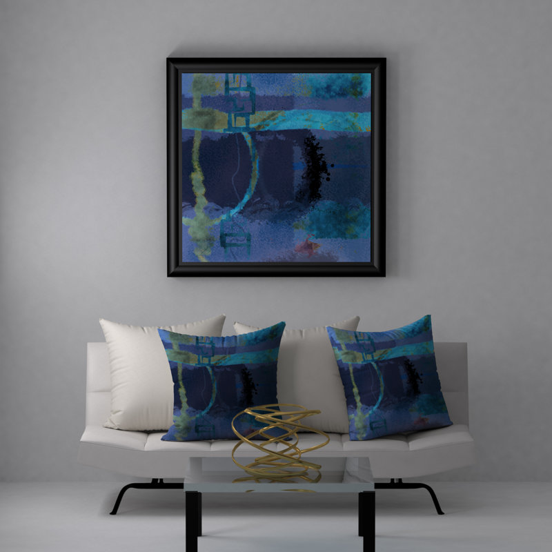 Abstract Throw Pillow, 20 po X 20 po