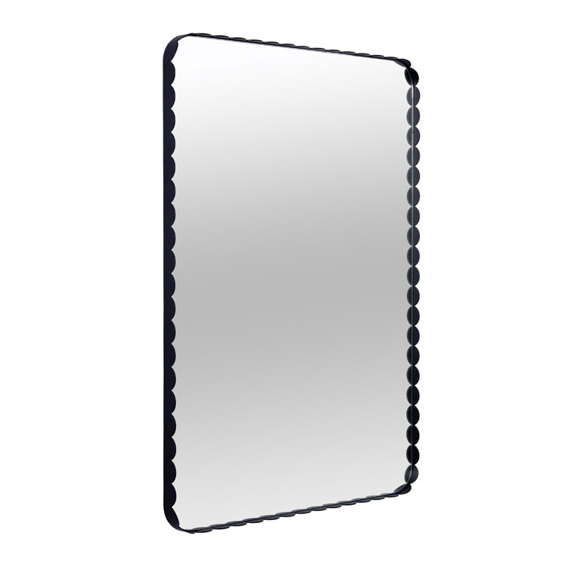 Metal Wall Mirror, Black