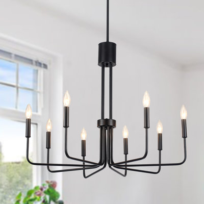 Velleda Modern Minimalist Hanging Candlestick Island Chandelier Transitional Pendant Light for Kitchen Dining Room