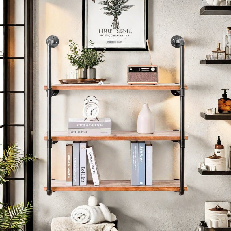 Forgé à la main, style rétro, décoration et texture. Comme une tablette universelle, il convient à divers endroits intérieurs et extérieurs, puis à un espace de rangement supplémentaire.