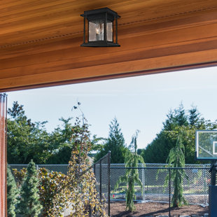 Dark Bronze 2 - Bulb Outdoor Flush Mount
