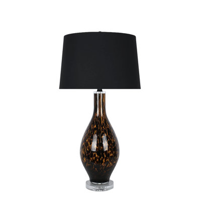 Speckled Glow - 33 po x 17 po - Lampe de table en verre et cristal
