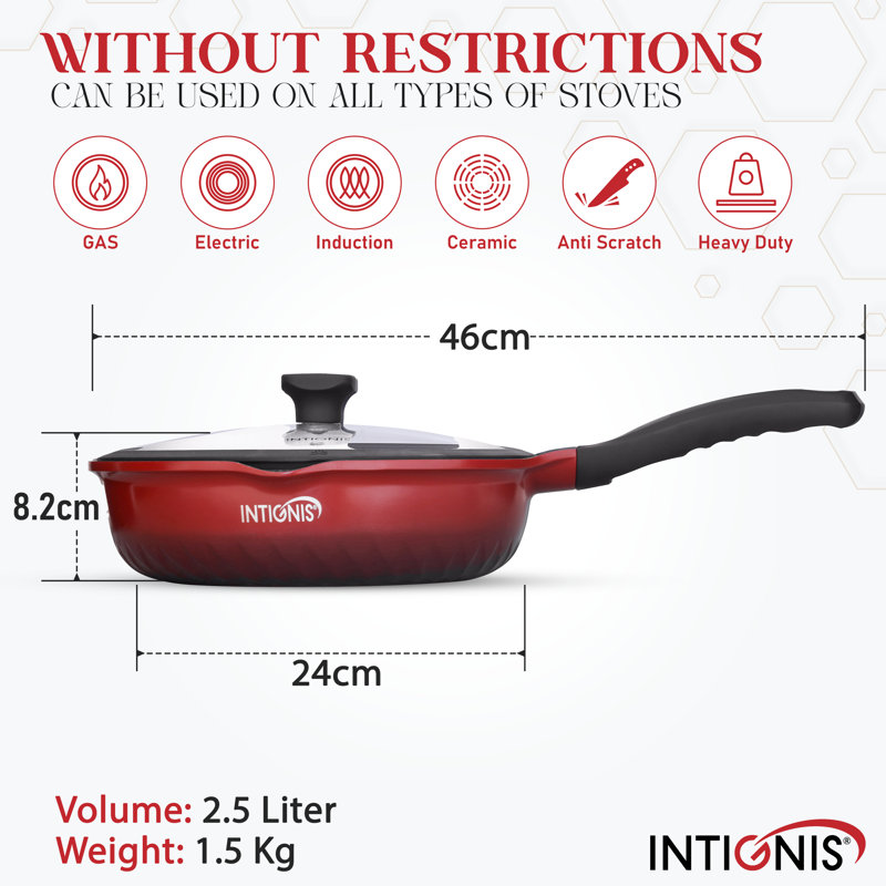 Non-Stick Frying Pan, Red