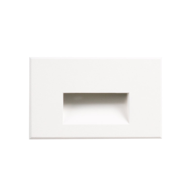 Sonic White Metal Integrated LED Step Light