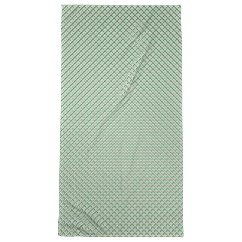 Serviette de bain géométrique katelyn elizabeth, Jaune / Vert / Blanc