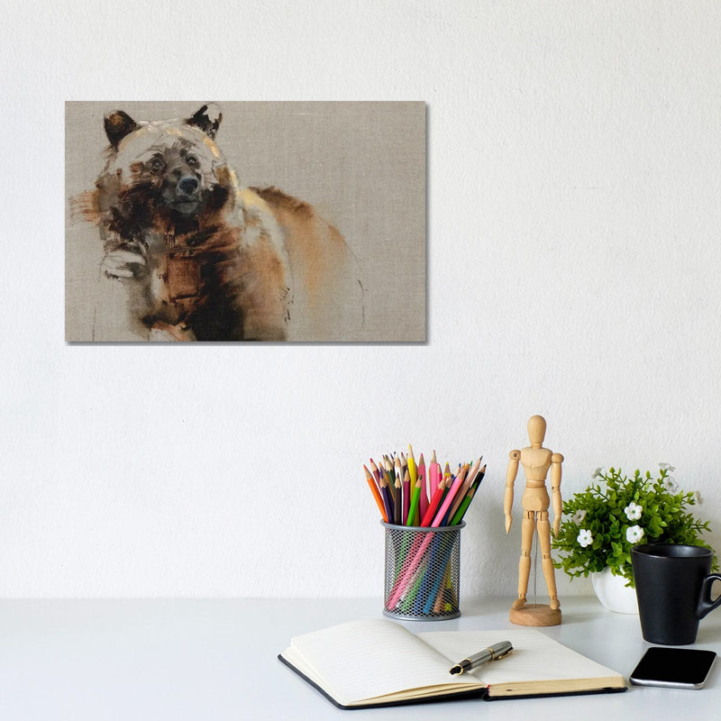 Berry Wary by Julie T. Chapman - Wrapped Canvas Painting, 20.32cm H x 30.48cm W x 1.91cm D