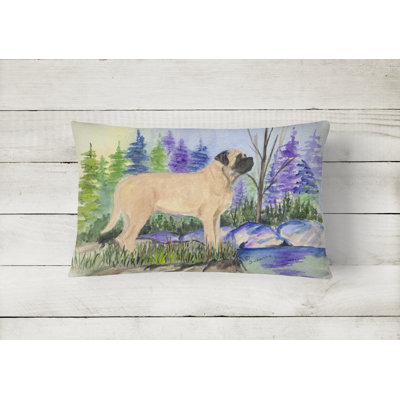 Mastiff Outdoor Reversible Throw Pillow