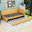 Linen Upholstered Daybed with Trundle-1873308359-1873308358