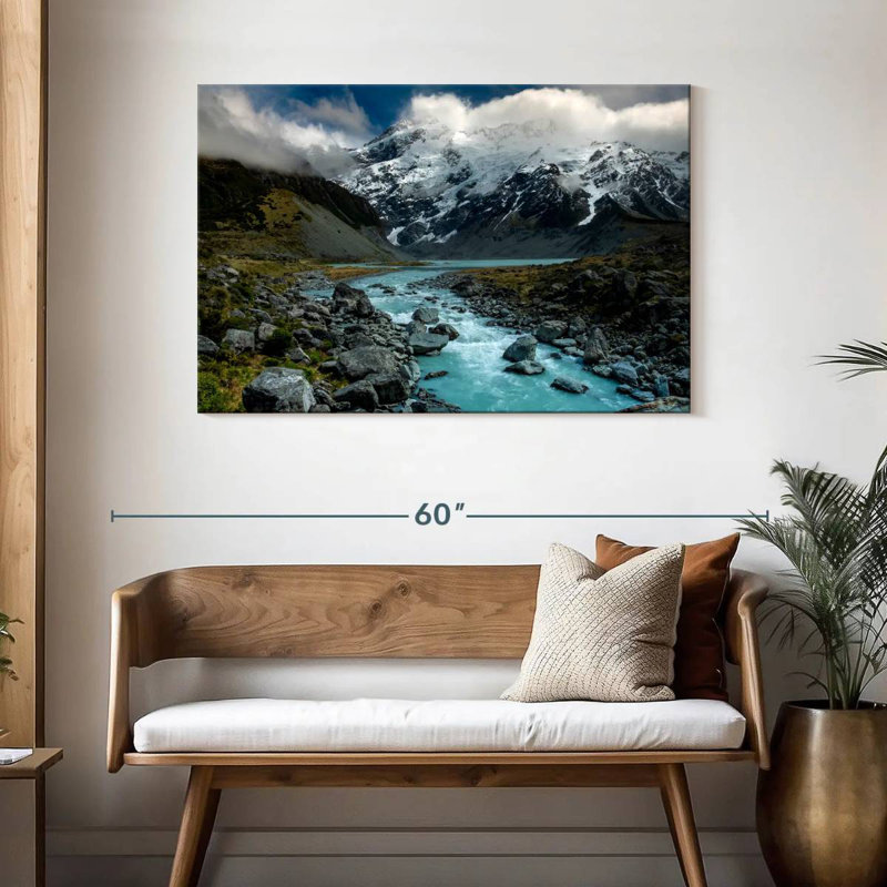 Paysage de rivière Hooker, H 30 po x l 45 po