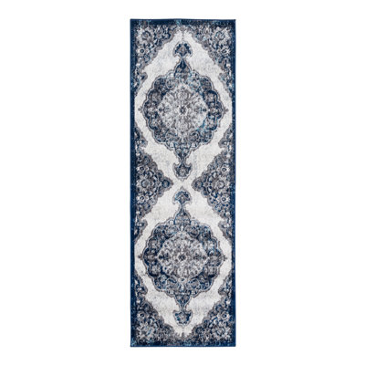 Honig Oriental Indoor Performance Navy Area Rug