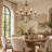 Marcus 6 - Light 31.3"W Large French Country Candle Style Classic / Traditional Wooden Chandelier
