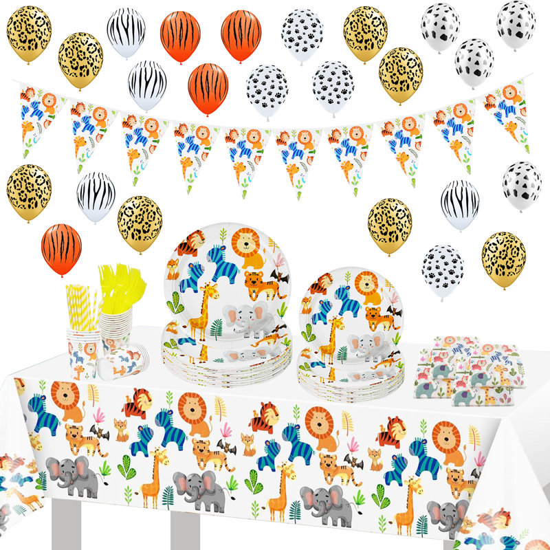 Ensemble de vaisselle jetable pour 24 personnes