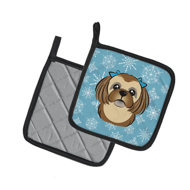 Cuisinier poignée flocon de neige de l’allée de fêtes Ashlynn, Brun