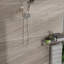 Pomme de douche ronde 4,7 po et douche à main 7 po avec placage mural