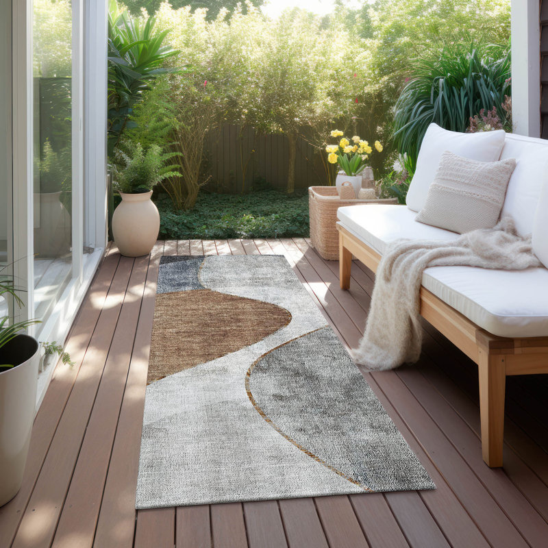 Altair Abstract Indoor / Outdoor Rug, Runner 2'3" x 7'6"