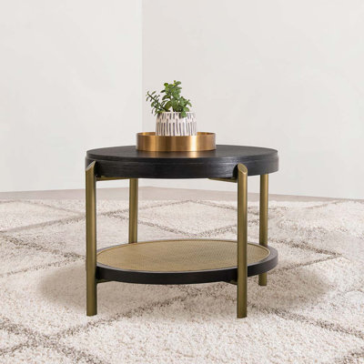 Benson Black Round End Table