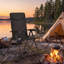 Folding Recliner Chair, Adjustable  High Back Camping Chair -1400770713-1404780927
