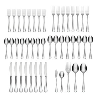 Oneida Flight 45 Piece Everyday Flatware Set, Service For 8