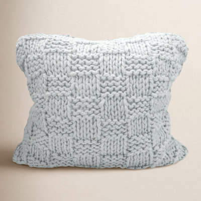 Hand Knitted Pillow Sham