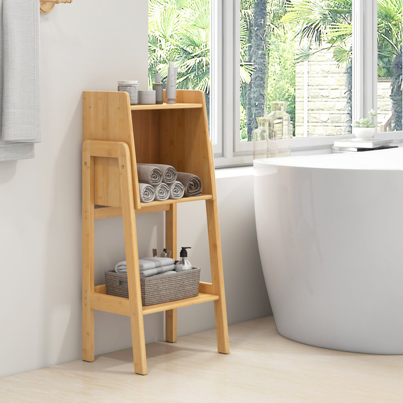 Nahrain 80cm H x 37cm W Solid Wood Standard Bookcase