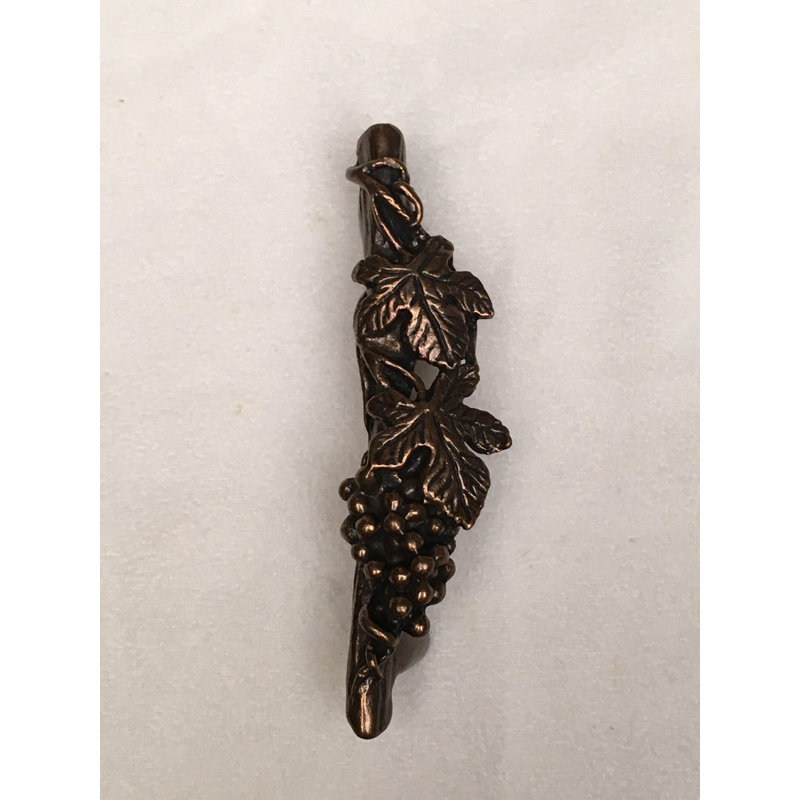 Poignée fantaisie 3 po GrapeVine, Bronze