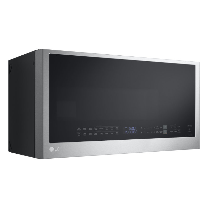 LG Smart 1.7 cu. ft. Over the Range Convection Microwave Oven with Air Fry in PrintProof Stainless Steel, Stainless Steel