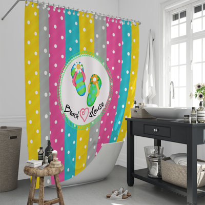 Rideau de douche simple Lucienne