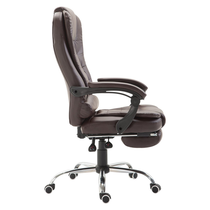 Brayden Studio Hiawassee Executive Chair with Headrest, Brown