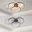 20" Modern Black LED Ceiling Light