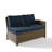 Leandra 4 - Person Modular Patio Conversation Set with Cushions-633010988-649566496