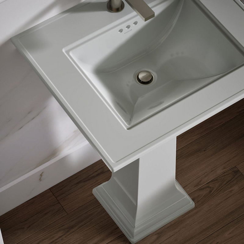 Memoirs® Stately 24" Console Bathroom Sink with Overflow, Ice Gray, Single