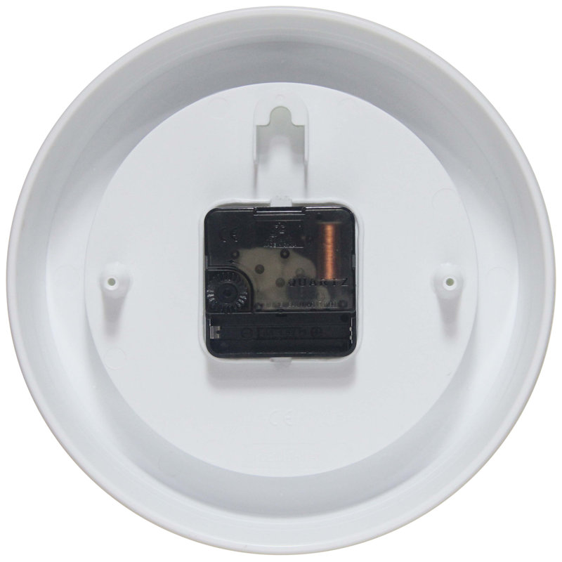 Round Plastic Wall Clock 8 Inches, Orange