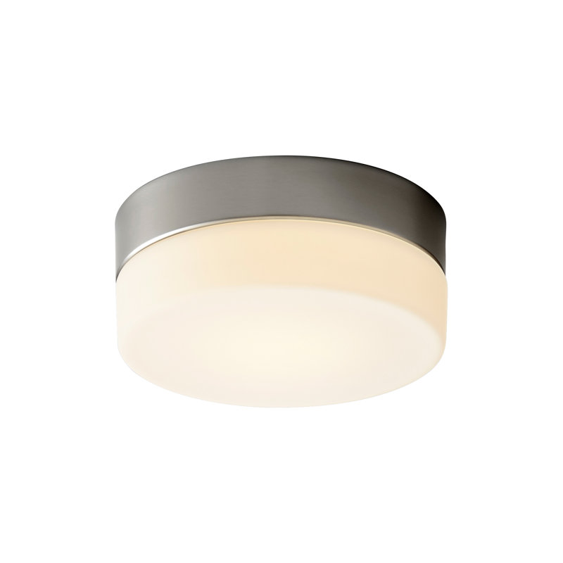 Plafonnier encastré 1 lumière Amaranthe, H 3 po x l 7,25 po x P 7,25 po, Nickel satiné