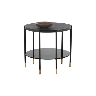 Dharun Round Metal Outdoor Side Table , 23.5'' in. W 23.5'' in. D