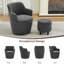 Fauteuil demi-tonneau pivotant avec rangement 360 °-403601803