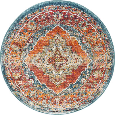 Tapis traditionnel Charian rouille oriental