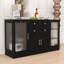 Buffet Buffet avec tablettes réglables, prise de courant, 4 portes et 2 tiroirs-2072315764
