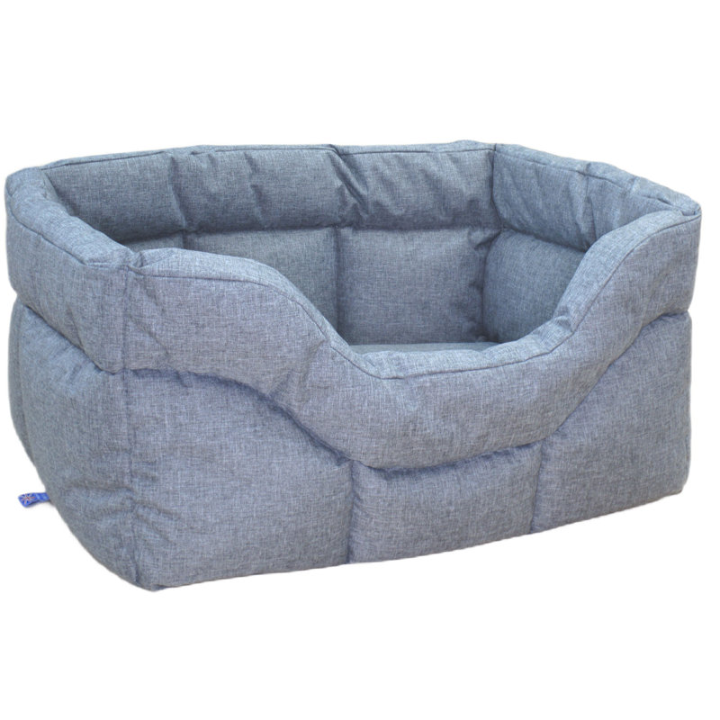 McAlester Polyester Pet Bed, Charcoal, 35cm H x 98cm W x 82cm D