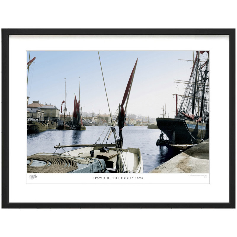 Ipswich, The Docks 1893 by Francis Frith - Single Picture Frame Print, 28cm H x 36cm W x 2.3cm D