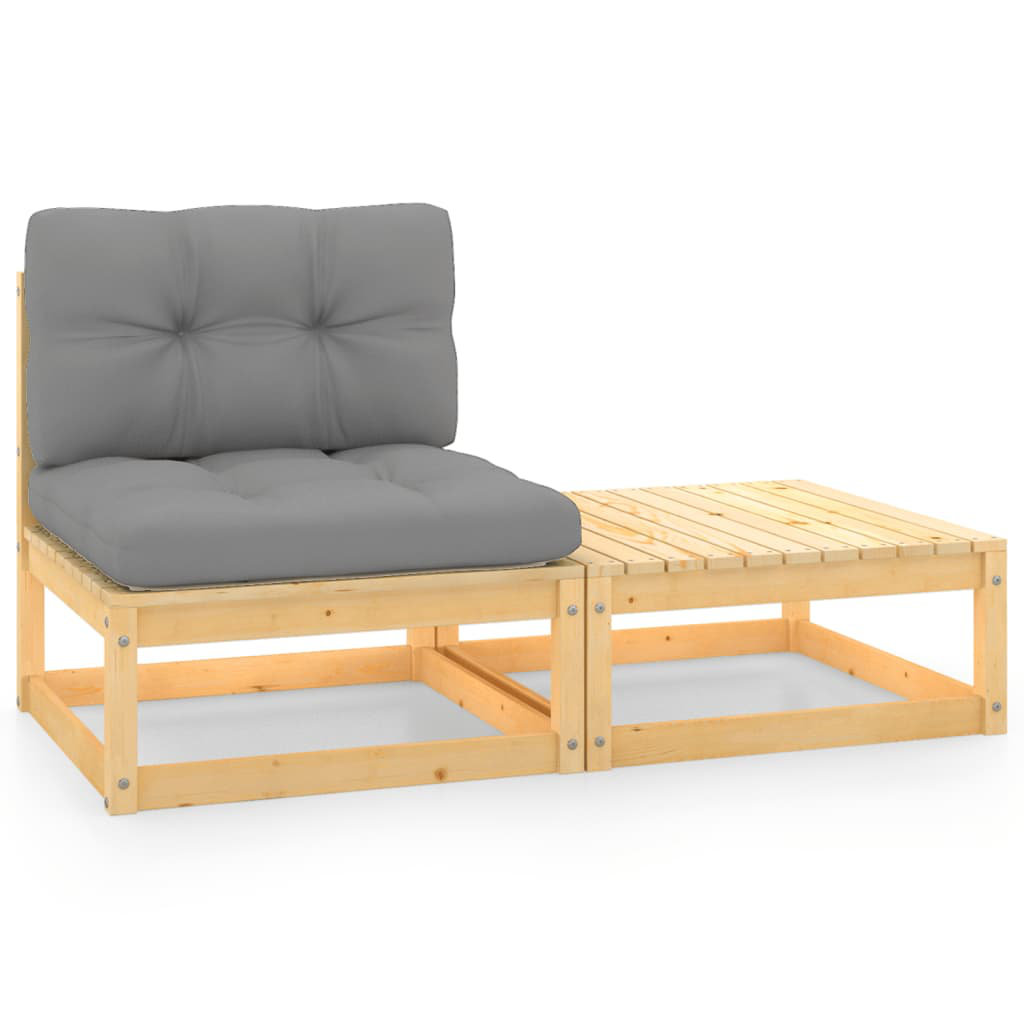 2-Sitzer Lounge-Set Jarmel mit Polster