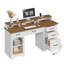 Bureau d'ordinateur 58 po avec bureau Power Out Farmhouse