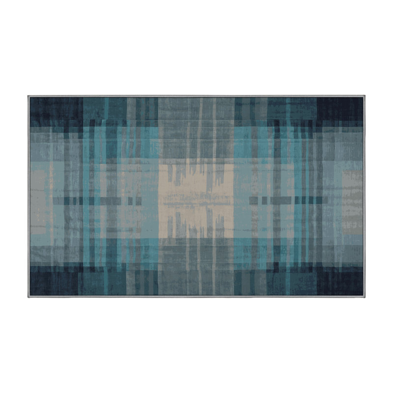 Tapis gris lavable à la machine, Rectangle de 2 pi x 3 pi