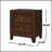 Walnut Finish Nightstand With 2 Ample Drawers